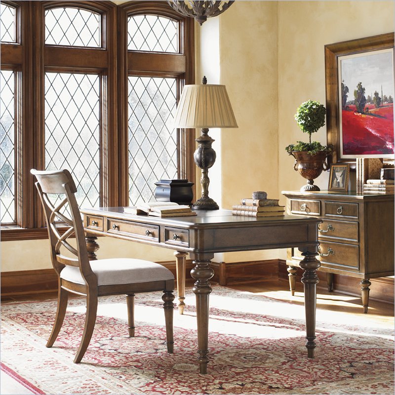 Lexington Quail Hollow Casey Writing Desk - Golden Umber