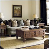 Lexington Quail Hollow Fairfax Cocktail Table in Wellington Finish