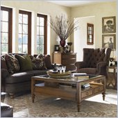 Lexington Quail Hollow Powell Cocktail Table in Wellington Finish