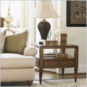 Lexington Quail Hollow Barlow End Table in Wellington Finish