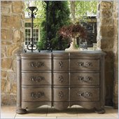 Lexington La Tourelle Cannes 3 Drawer Single Dresser in Aged Mocha Brown