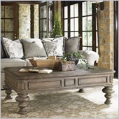 Lexington La Tourelle La Grange Cocktail Table in Aged Mocha Brown