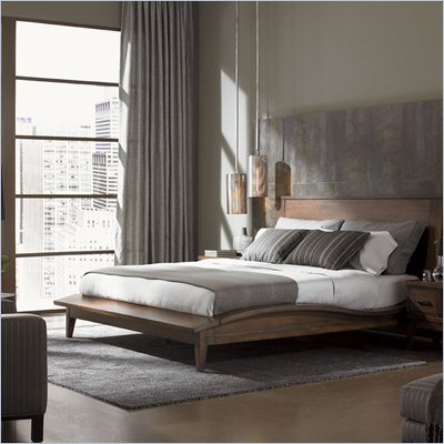 Lexington 11 South Urbana Platform Bed in Chestnut Brown