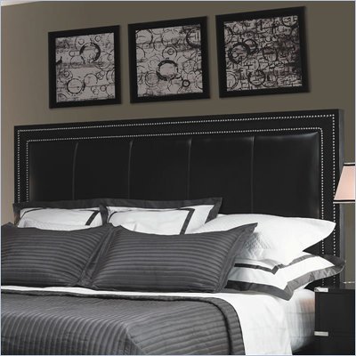 Lexington Black Ice Graphite Panel Headboard in Carbon Black Finish