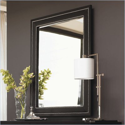 Lexington Black Ice Quartz Mirror in Carbon Black