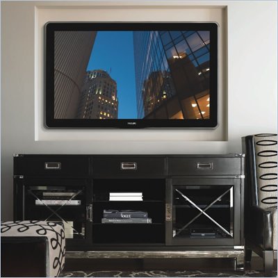 Lexington Black Ice Basalt TV Stand in Carbon Black