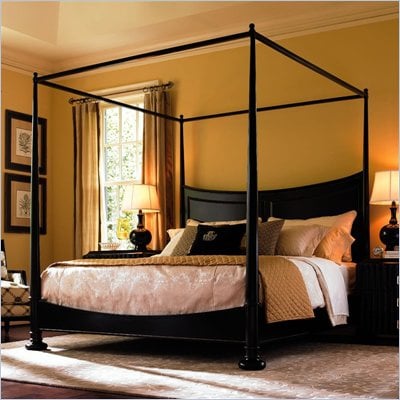 Lexington Hancock Park Wilshire Poster Bed with Obsidian Finish