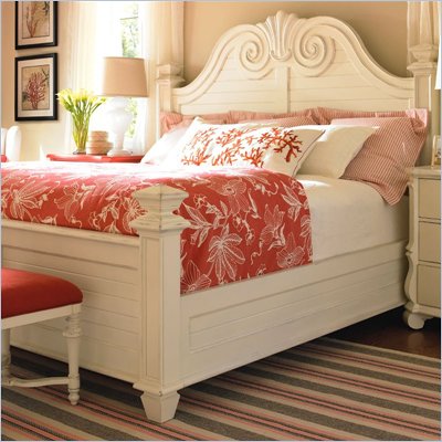 Lexington Long Cove Southampton Panel Bed in Shell White Finish