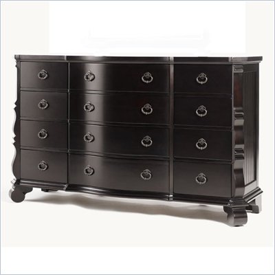 Lexington Long Cove Litchfield 12 Drawer Triple Dresser with Midnight Brown Wood Finish