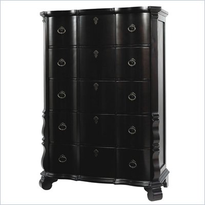 Lexington Long Cove Lake Shores 5 Drawer Chest in Midnight Brown Finish