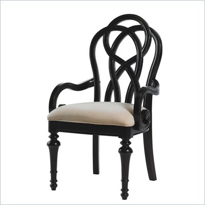 Lexington Long Cove Glen Arbor Fabric Arm Chair in Midnight(Assembled)