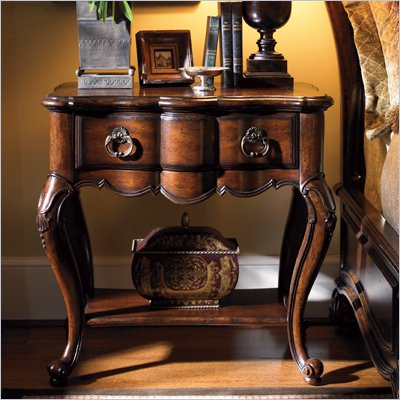 Lexington Palos Verdes Chatsworth Nightstand in Deep Russet Brown