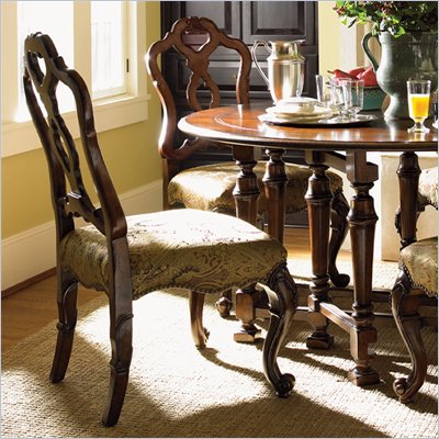 Lexington Palos Verdes Monterey Side Chair in Deep Russet Brown