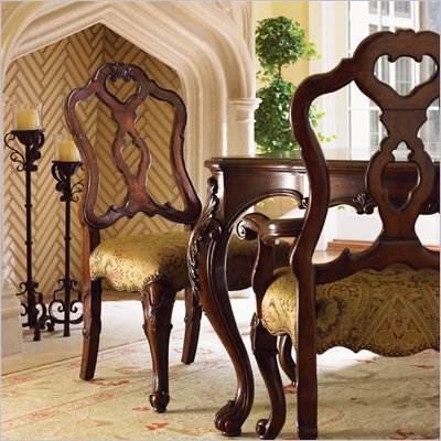 Lexington Palos Verdes Monterey Arm Chair in Deep Russet Brown