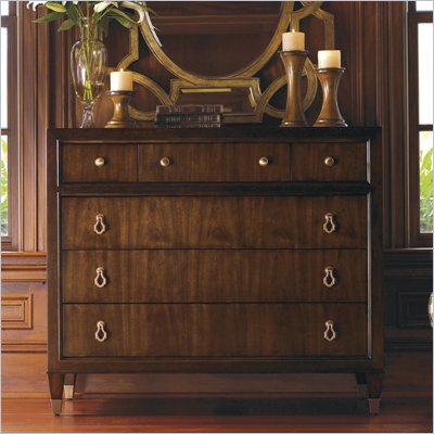 Lexington St.Tropez Miranda Single Dresser in Rich Walnut Brown