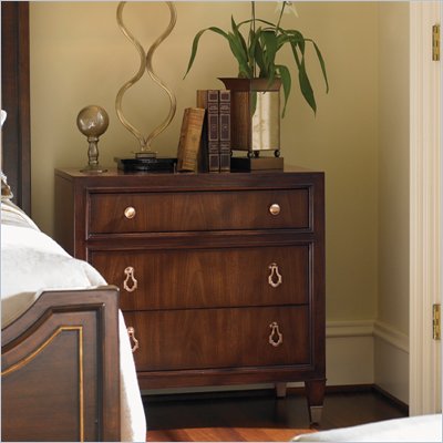 Lexington St.Tropez Chablis Nightstand in Rich Walnut Brown