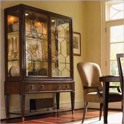 Lexington St.Tropez Belfort China Cabinet in Rich Walnut Brown