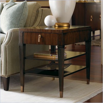 Lexington St.Tropez Rochelle End Table in Rich Walnut Brown