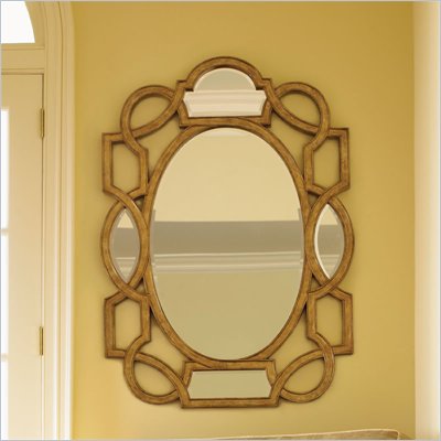 Lexington St.Tropez Granville Scroll Mirror in Gold Finish