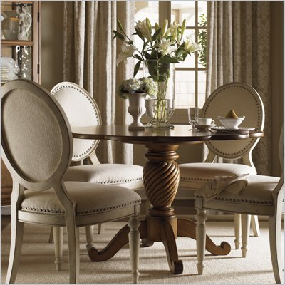 Lexington Twilight Bay Barrett 48 Inch Round Dining Table in Chestnut