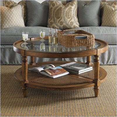 Lexington Twilight Bay Holloway Cocktail Table in Chestnut