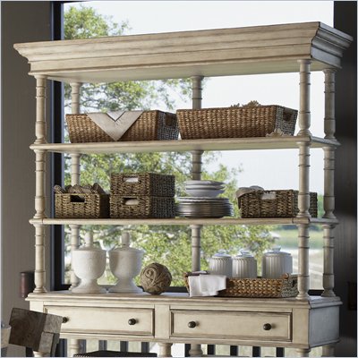 Lexington Twilight Bay Merideth Hutch in Antique Linen