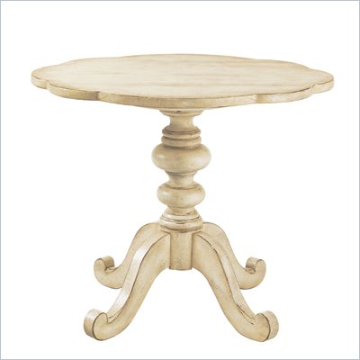 Lexington Twilight Bay Keaton Pedestal End Table in Antique Linen