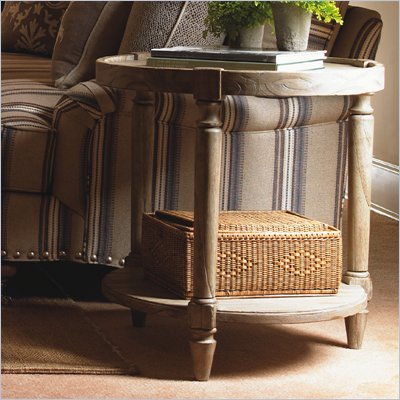 Lexington Twilight Bay Phoebe Lamp Table in Antique Linen