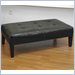 4D Concepts Large Faux Leather Cocktail Ottoman