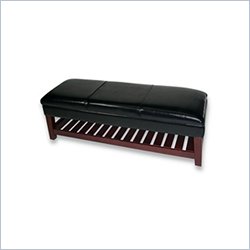 4D Concepts Large Espresso Brown Ottoman Coffeee Table with Lift Top