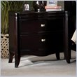 ADD TO YOUR SET: Somerton Signature Transitional 2 Drawer Night Stand in Mocha