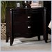 Somerton Signature Transitional 2 Drawer Night Stand in Mocha
