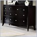 Somerton Signature Transitional 7 Drawer Dresser in Mocha