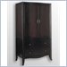 Somerton Signature Transitional TV Wardrobe Armoire in Mocha