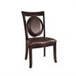 ADD TO YOUR SET: Somerton Signature Bicast Leather Side Chair in Mocha Finish