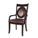 Somerton Signature Bicast Leather Arm Dining Chair in Mocha