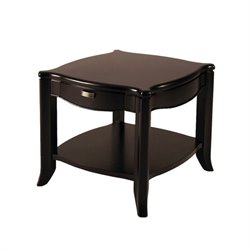 Somerton Signature Transitional End Table in Mocha Best Price