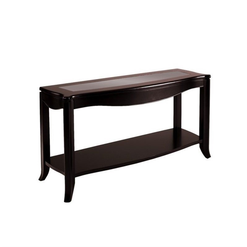 Somerton Signature Transitonal Sofa Table in Mocha