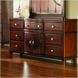 Somerton Rhythm 7 Drawer Dresser in Burnished Rum Finish by Somerton