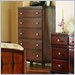 Somerton Rhythm 5 Drawer Chest in Burnished Rum Finish
