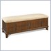 Somerton Rhythm Storage Bench in Burnished Rum Finish