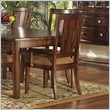 ADD TO YOUR SET: Somerton Rhythm Fabric Dining Arm Chair in Burnished Rum Finish