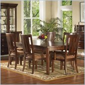Somerton Rhythm 7 Piece Dining Set in Burnished Rum Finish