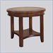 Somerton Round Rhythm End Table in Burnished Rum