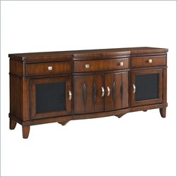 Somerton Rhythm Entertainment Center in Burnished Rum Finish