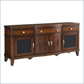 Somerton Rhythm Entertainment Center in Burnished Rum Finish