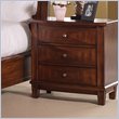 ADD TO YOUR SET: Somerton Runway 3 Drawer Night Stand in Warm Brown