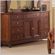 ADD TO YOUR SET: Somerton Runway 9 Drawer Triple Dresser in Warm Brown
