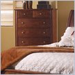 ADD TO YOUR SET: Somerton Runway 5 Drawer Chest in Warm Brown Finish