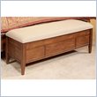 ADD TO YOUR SET: Somerton Runway Contemporary Blanket Storage Bench in Warm Brown